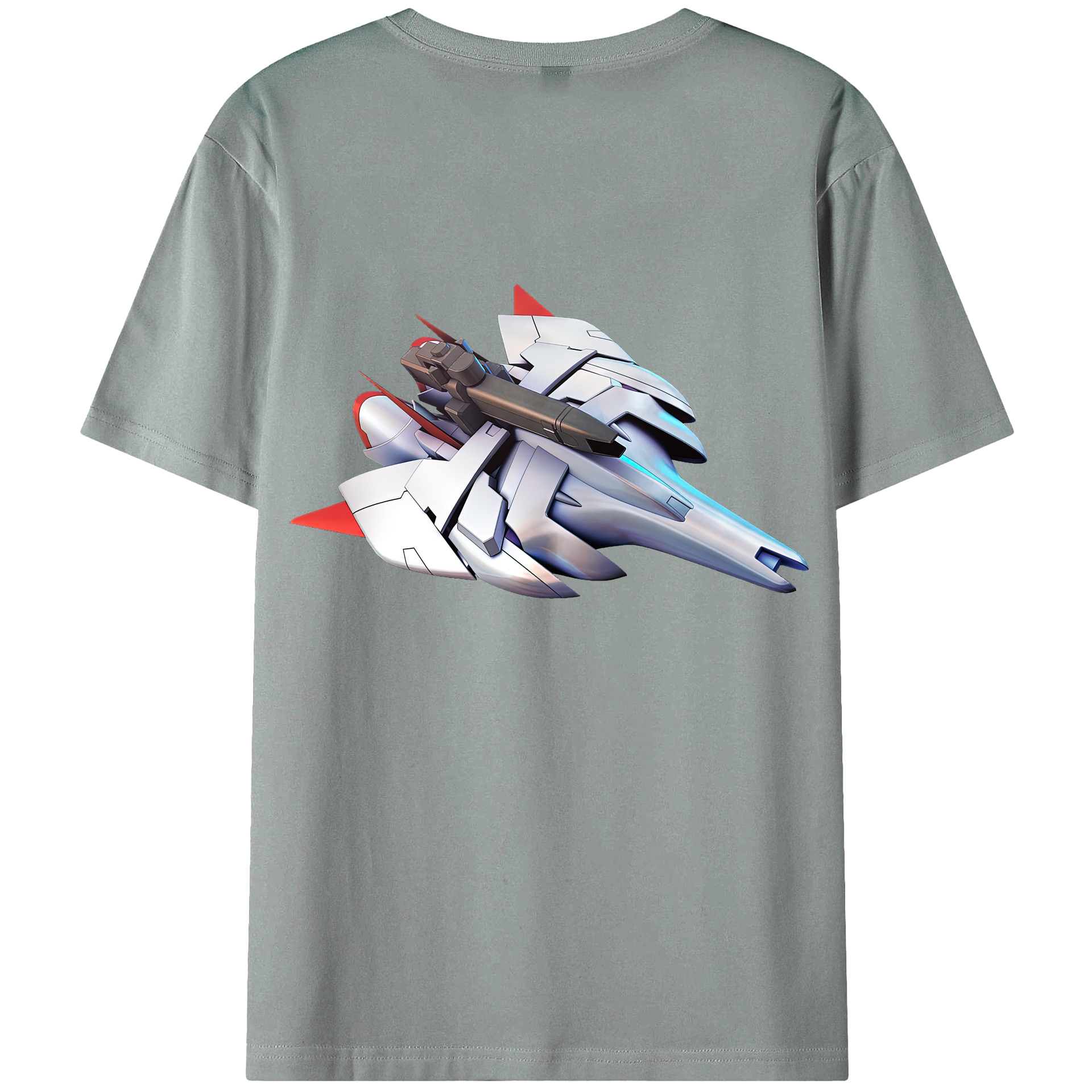 （画像用） 機動戦士ガンダム Mobile Suit Gundam 綿100％ メンズ半袖Tシャツ（バックプリント） 通気性
